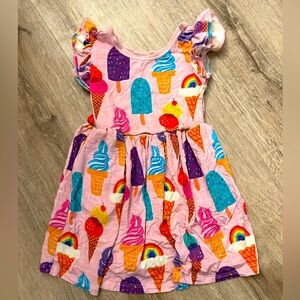 Little Sleepies Rainbow Sprinkles Twirl Dress